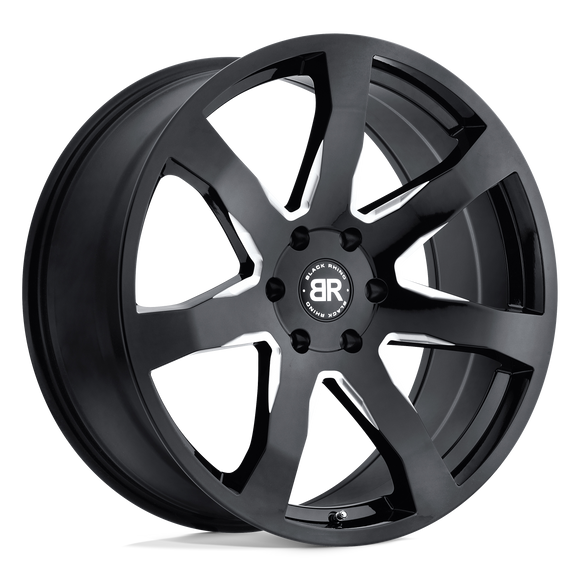 20X8.5 Black Rhino Mozambique Wheel/Rim Gloss Black 6X135 20-8.5 6-135