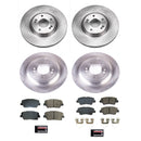 PowerStop OE Stock Replacement Low-Dust Ceramic Brake Pad and Rotor Kit