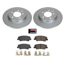 PowerStop Genuine Geomet Coated Rotor and Low-Dust Ceramic Brake Pad Kit