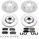 PowerStop Genuine Geomet Coated Rotor and Low-Dust Ceramic Brake Pad Kit