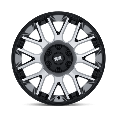20x10 Moto Metal MO816 Overlook Gloss Black 8x180 ET-18 Wheel