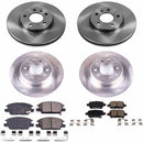 PowerStop OE Stock Replacement Low-Dust Ceramic Brake Pad and Rotor Kit