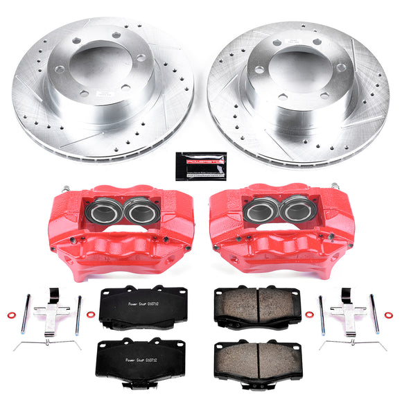 PowerStop Z23 Daily Driver Carbon-Fiber Ceramic Pads Drilled & Slotted Rotor & C
