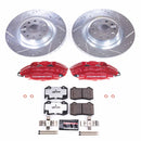 PowerStop Z26 Street Performance Ceramic Brake Pad, Drilled Slotted Rotor, and C