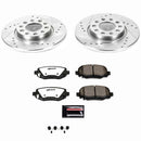PowerStop Z36 Carbon-Fiber Ceramic Brake Pad with Drilled and Slotted Rotor Kit