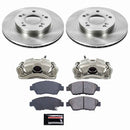 PowerStop OE Stock Replacement Low-Dust Ceramic Brake Pad, Rotor and Caliper Kit