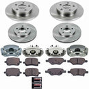 PowerStop OE Stock Replacement Low-Dust Ceramic Brake Pad, Rotor and Caliper Kit