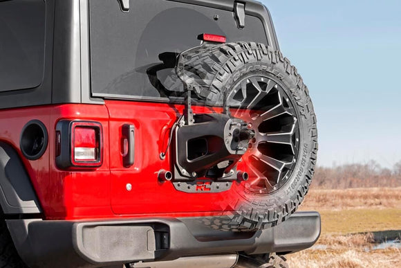 Rough Country Tire Carrier Relocation Plate No Prox For Jeep Wrangler 18-23