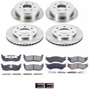 PowerStop OE Stock Replacement Low-Dust Ceramic Brake Pad and Rotor Kit
