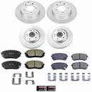 PowerStop Genuine Geomet Coated Rotor and Low-Dust Ceramic Brake Pad Kit