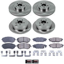 PowerStop OE Stock Replacement Low-Dust Ceramic Brake Pad and Rotor Kit