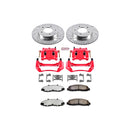 PowerStop Z36 Truck and SUV Ceramic Brake Pad, Drilled & Slotted Rotor, and Cali