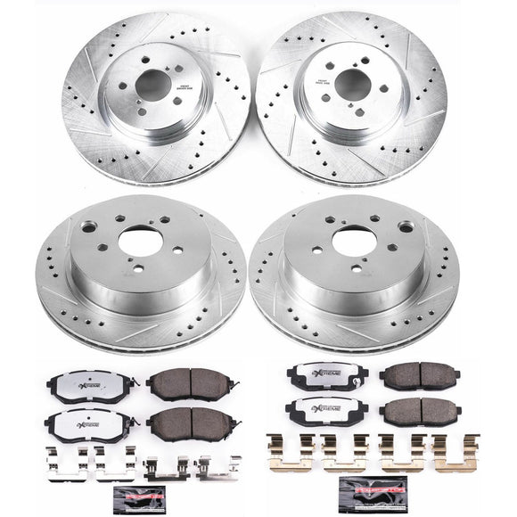 PowerStop Z26 Street Performance Ceramic Brake Pad and Drilled & Slotted Rotor K