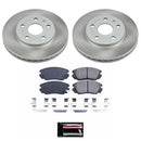 PowerStop Semi-Coated Rotor and Low-Dust Ceramic Brake Pad Kit