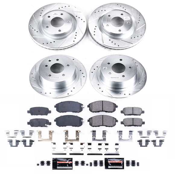 PowerStop Z23 Daily Driver Carbon-Fiber Ceramic Brake Pad and Drilled & Slotted