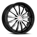 20x8.5 Cavallo CLV-53 Gloss Black Machined 5x114.3/120 ET35 wheel/rim