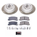 PowerStop Semi-Coated Rotor and Low-Dust Ceramic Brake Pad Kit