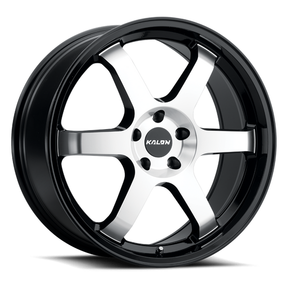 18x8 Kalon Suzuka-106 Gloss Black/Machined Face Wheel 5x115 ET38 CB73