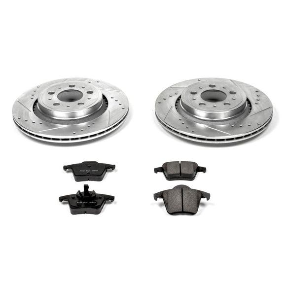 PowerStop Z23 Daily Driver Carbon-Fiber Ceramic Brake Pad and Drilled & Slotted