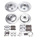 PowerStop Z36 Carbon-Fiber Ceramic Brake Pad with Drilled and Slotted Rotor Kit