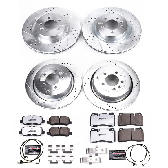PowerStop Z36 Carbon-Fiber Ceramic Brake Pad with Drilled and Slotted Rotor Kit