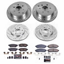 PowerStop Z23 Daily Driver Carbon-Fiber Ceramic Brake Pad and Drilled & Slotted