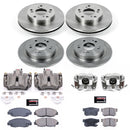 PowerStop OE Stock Replacement Low-Dust Ceramic Brake Pad, Rotor and Caliper Kit