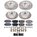 PowerStop Semi-Coated Rotor and Low-Dust Ceramic Brake Pad Kit