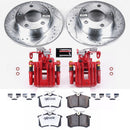 PowerStop Z26 Street Performance Ceramic Brake Pad, Drilled Slotted Rotor, and C