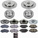 PowerStop OE Stock Replacement Low-Dust Ceramic Brake Pad, Rotor and Caliper Kit