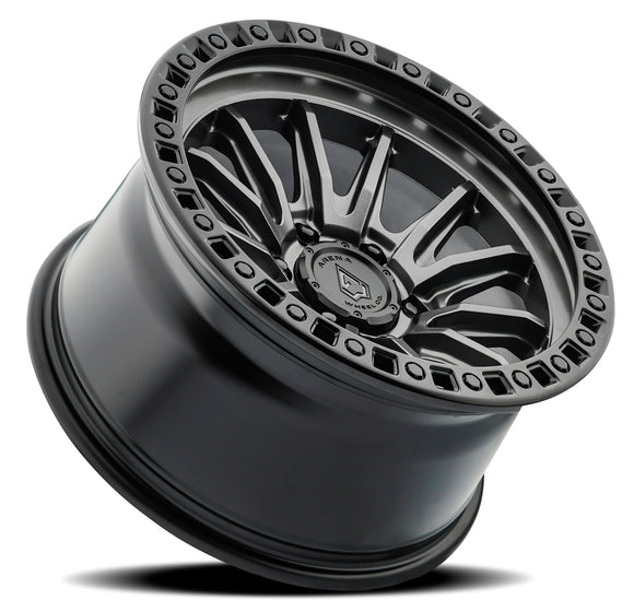 20x9 Arena Wheel Mission Satin Gun Metal Center Satin Black Lip 6x135 ET0 CB87.1