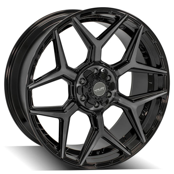 4Play Gen3 4P06 24x10 Black Brushed Face Tinted Wheel 6x139.7 ET18 CB106.1
