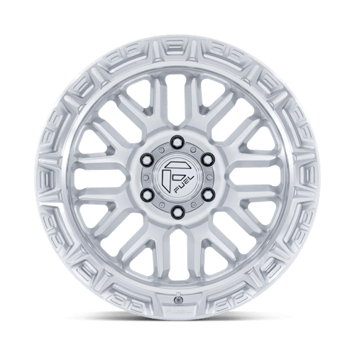 20x10 Fuel Off-Road FC890 Rail Gloss Silver W/ Machined Face 6x139.7 ET-18 Wheel