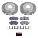 PowerStop Semi-Coated Rotor and Low-Dust Ceramic Brake Pad Kit