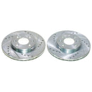 PowerStop Evolution Drilled Slotted Rotors Pair Front For Hyundai Accent