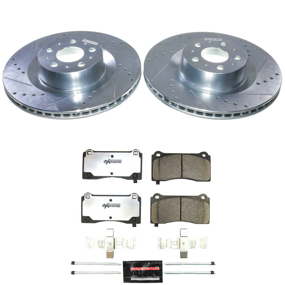 Z26 Street Performance Ceramic Brake Pad and Drilled & Slotted Rotor Kit