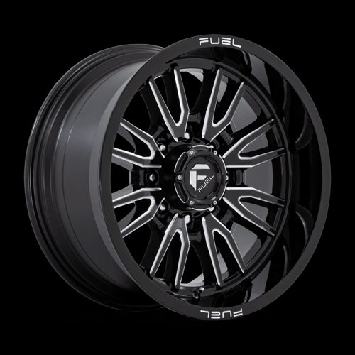 20X10 Fuel 1PC D761 Clash Gloss Black Milled 8X180 ET-18 Wheel Rim - 0