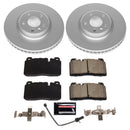 PowerStop Genuine Geomet Coated Rotor and Carbon-Fiber Ceramic Brake Pad Kit