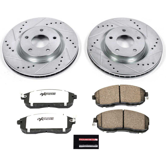 PowerStop Z26 Street Performance Ceramic Brake Pad and Drilled & Slotted Rotor K