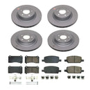 PowerStop Genuine Geomet Coated Rotor and Low-Dust Ceramic Brake Pad Kit