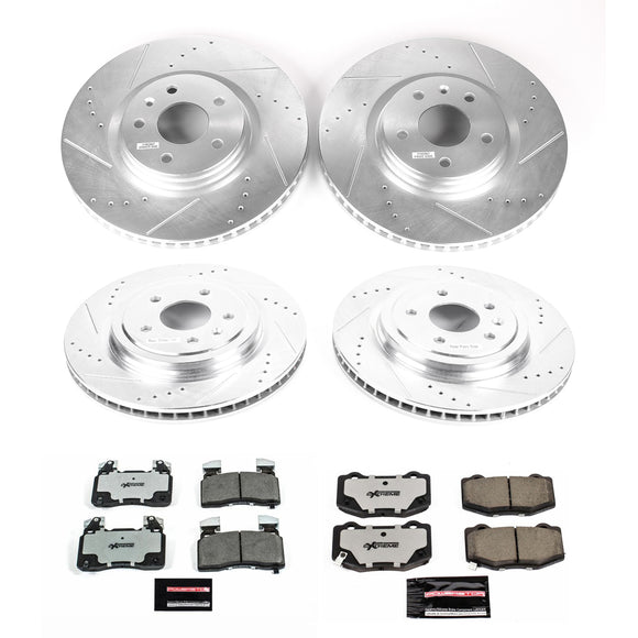 PowerStop Z26 Street Performance Ceramic Brake Pad and Drilled & Slotted Rotor K