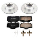 PowerStop Genuine Geomet Coated Rotor and Low-Dust Ceramic Brake Pad Kit
