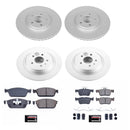 PowerStop Genuine Geomet Coated Rotor and Carbon-Fiber Ceramic Brake Pad Kit