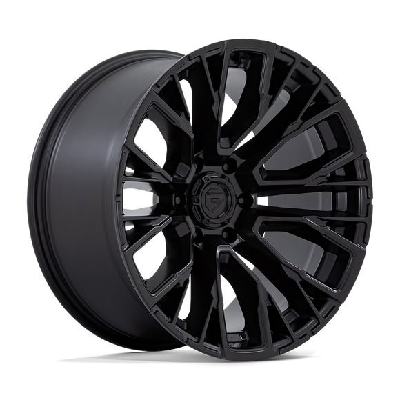 22x9.5 Fuel D847 Rebar Blackout 6x135 ET0 CB87.1 Wheel Rim