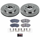 PowerStop OE Stock Replacement Low-Dust Ceramic Brake Pad and Rotor Kit