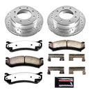 PowerStop Z36 Carbon-Fiber Ceramic Brake Pad with Drilled and Slotted Rotor Kit