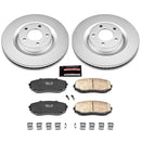 PowerStop Genuine Geomet Coated Rotor and Low-Dust Ceramic Brake Pad Kit