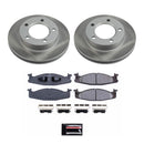 PowerStop Semi-Coated Rotor and Low-Dust Ceramic Brake Pad Kit