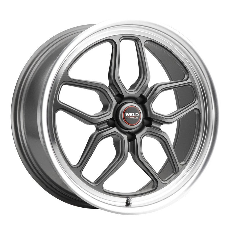 22x9 WELD Performance Laguna Gloss Gunmetal Milled 5x115 ET20 Wheel Rim