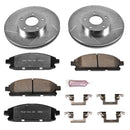 PowerStop Z36 Carbon-Fiber Ceramic Brake Pad with Drilled and Slotted Rotor Kit